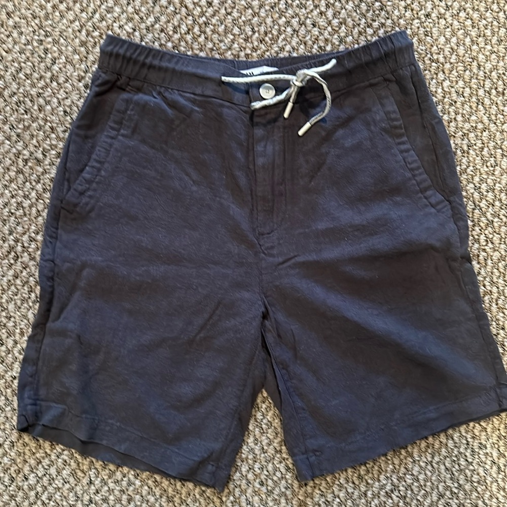 Zara men’s linen drawstring shorts